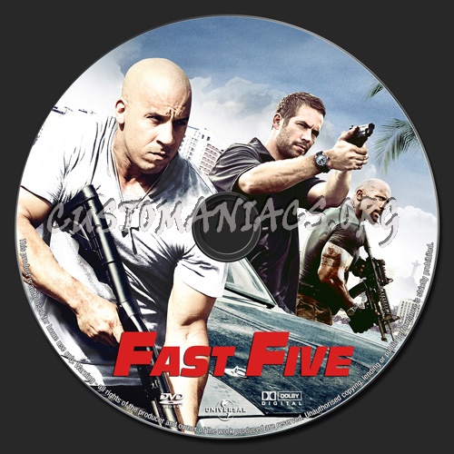 Fast Five dvd label