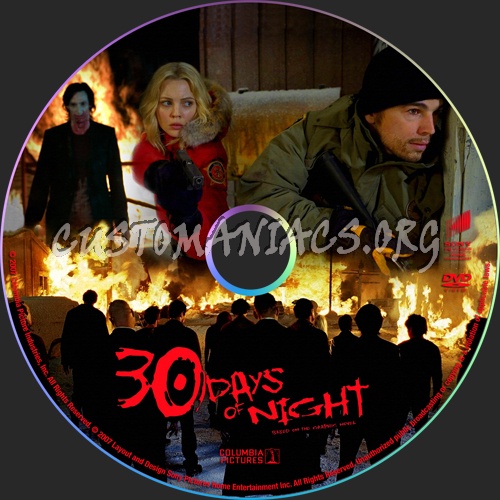 30 Days of Night dvd label