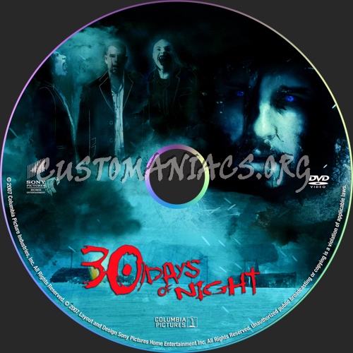 30 Days of Night dvd label