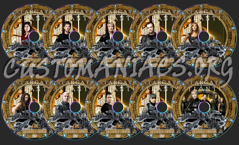 Stargate Atlantis - Season 4 dvd label