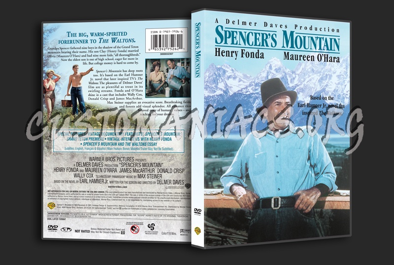 Spencer's Mountain dvd cover