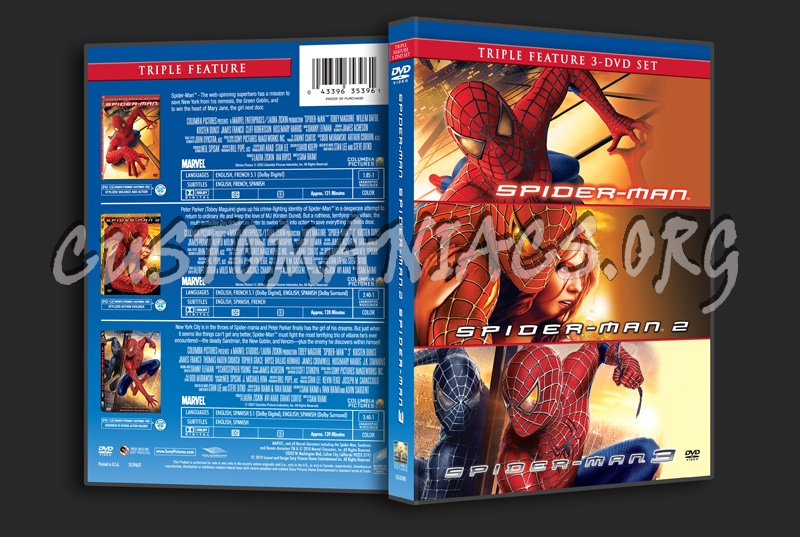 Spider-Man Trilogy dvd cover