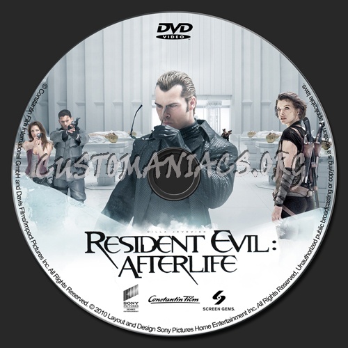 Resident Evil - Afterlife dvd label