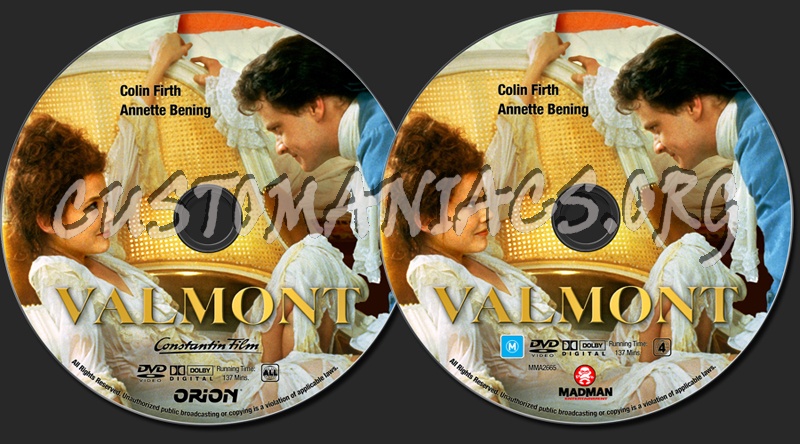 Valmont dvd label