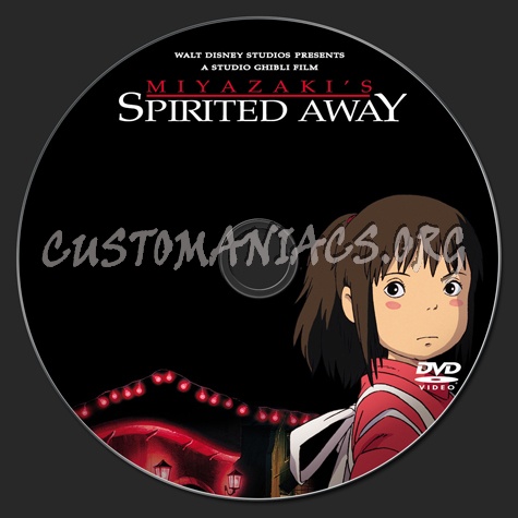 Spirited Away dvd label