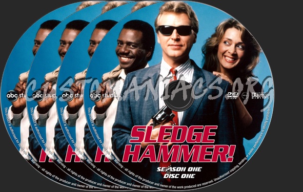 Sledge Hammer Season 1 dvd label