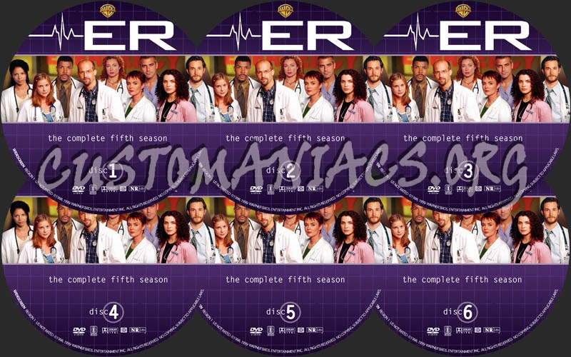 ER: Season 5 dvd label