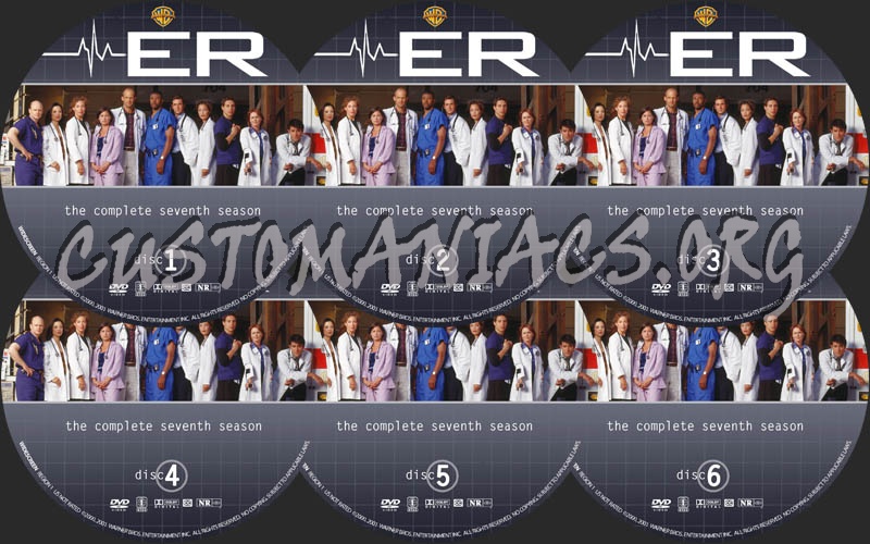 ER: Season 7 dvd label