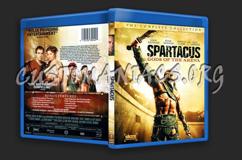 Spartacus: Gods of the Arena blu-ray cover