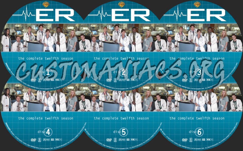 ER: Season 12 dvd label