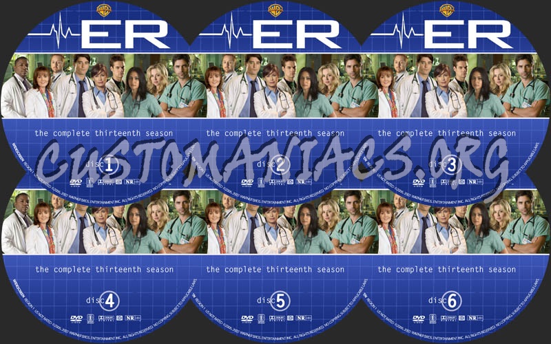 ER: Season 13 dvd label