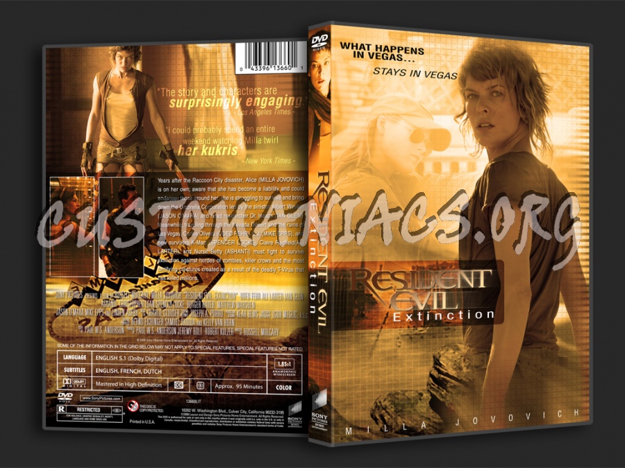 Resident Evil Extinction dvd cover