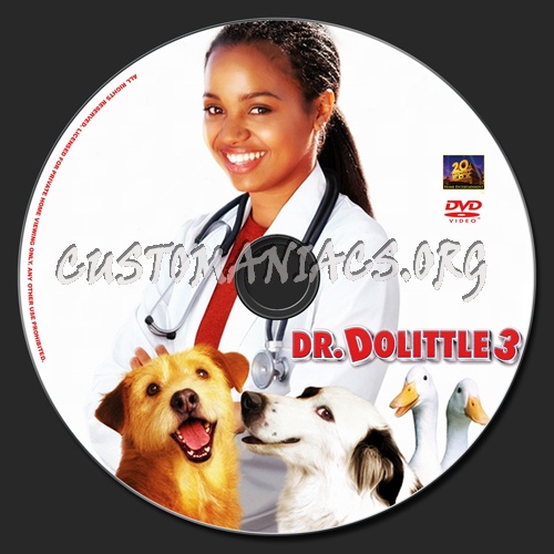 Dr.Dolittle 3 dvd label