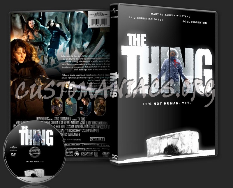 The Thing : 2011 dvd cover