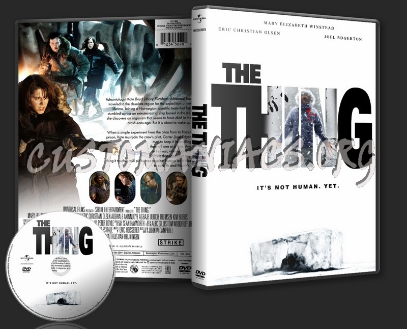 The Thing : 2011 dvd cover