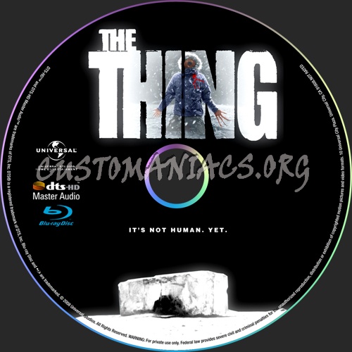 The Thing : 2011 blu-ray label