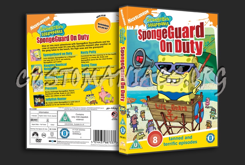 SpongeBob SquarePants SpongeGuard on Duty dvd cover - DVD Covers 