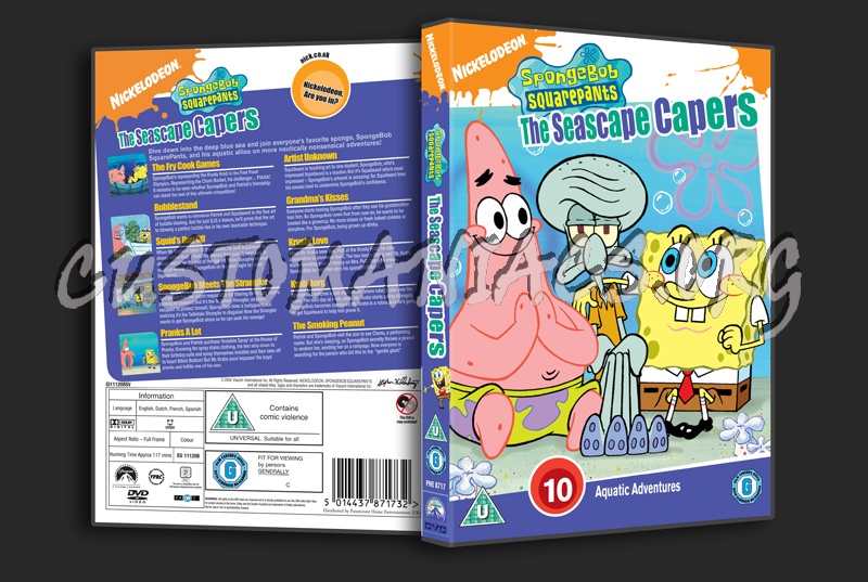 SpongeBob SquarePants The Seascape Capers dvd cover