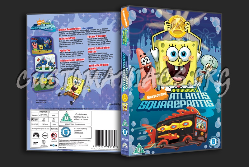 SpongeBob SquarePants Atlantis Squarepantis dvd cover