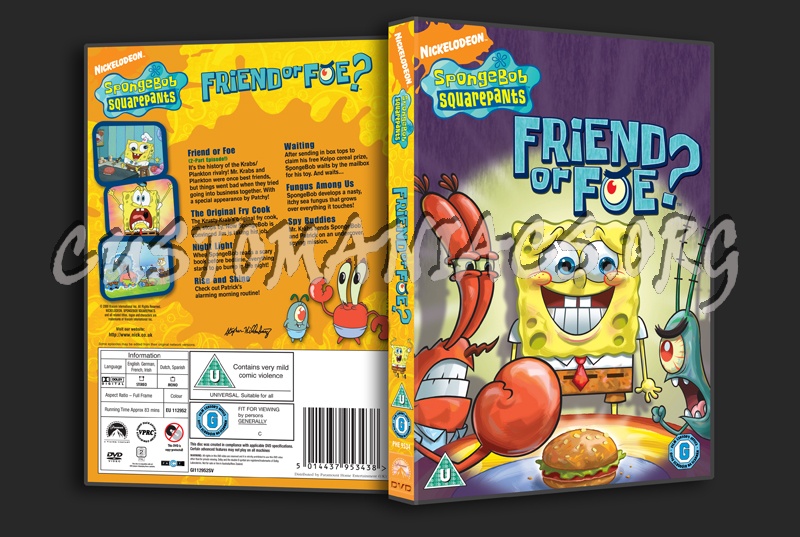 SpongeBob SquarePants Friend or Foe dvd cover