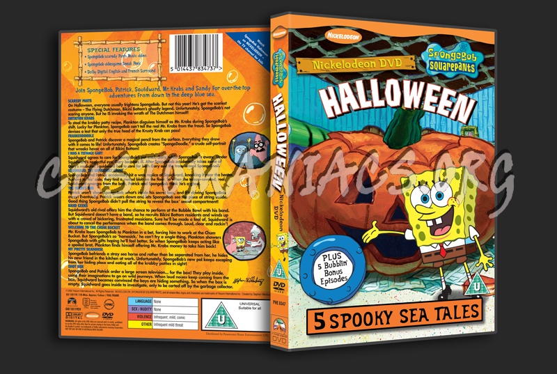 SpongeBob SquarePants Halloween dvd cover