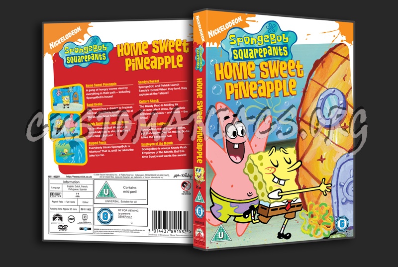 SpongeBob SquarePants Home Sweet Pineapple dvd cover