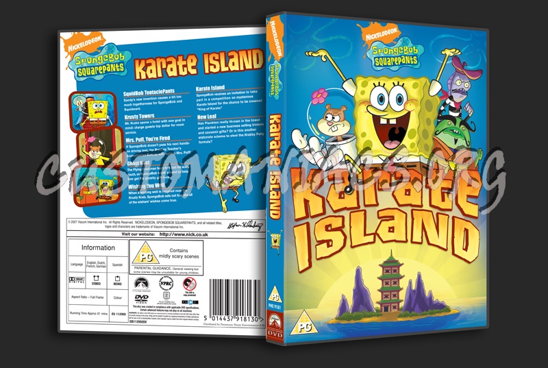 SpongeBob SquarePants Karate Island dvd cover