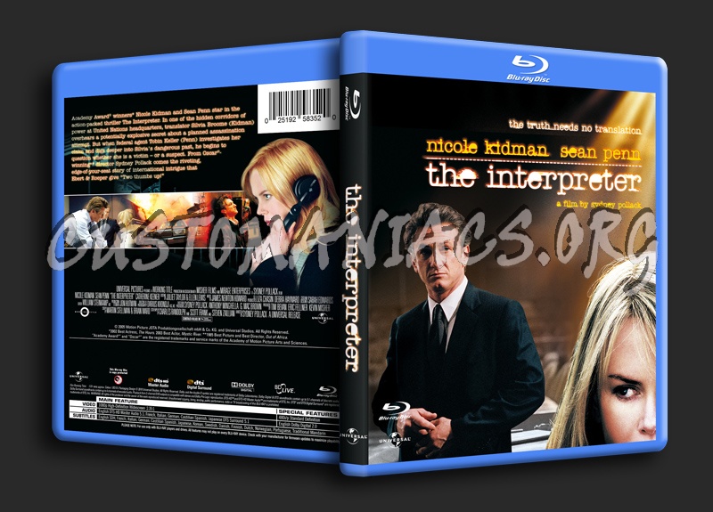 The Interpreter blu-ray cover