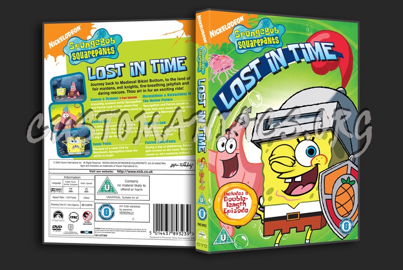 SpongeBob SquarePants Lost in Time dvd cover