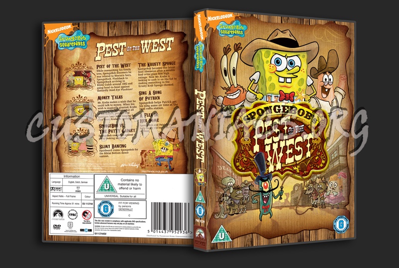 SpongeBob SquarePants Pest of the West dvd cover