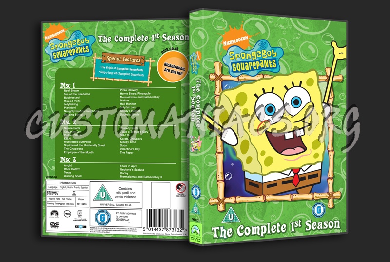 Spongebob SquarePants Season 1 dvd cover