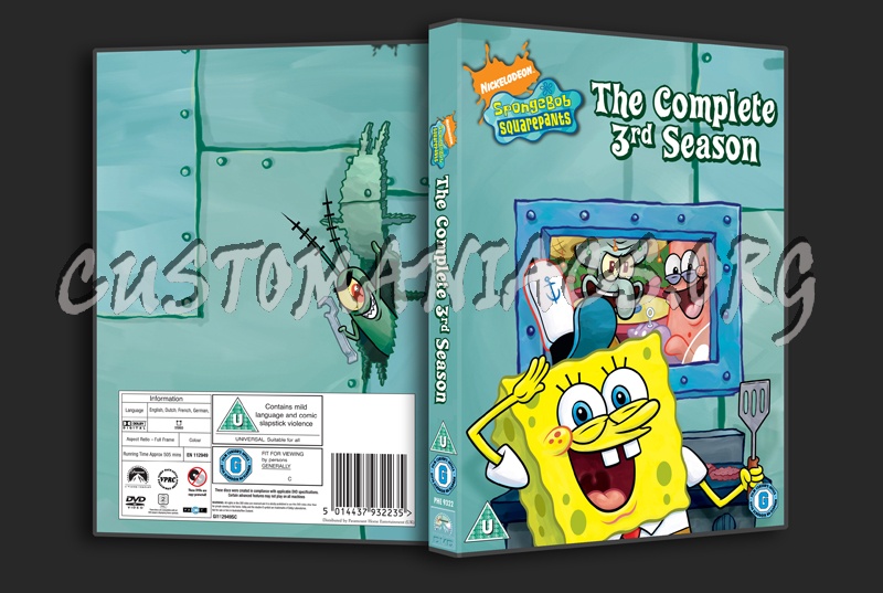 SpongeBob SquarePants Season 3 dvd cover
