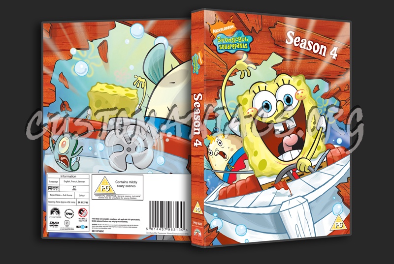 SpongeBob SquarePants Season 4 dvd cover