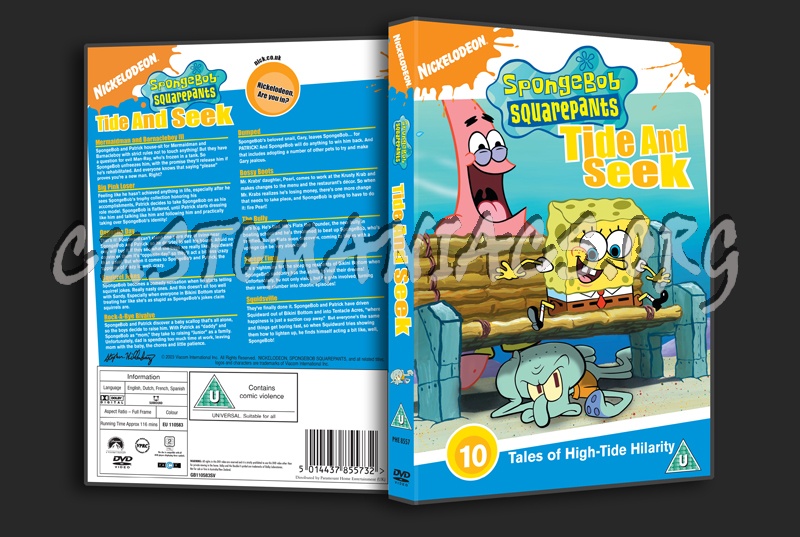 SpongeBob SquarePants Tide and Seek dvd cover