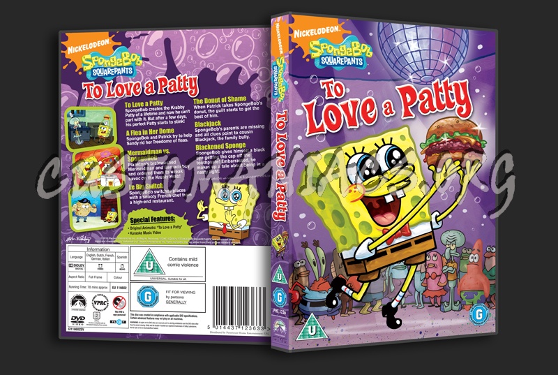 SpongeBob SquarePants To Love a Patty dvd cover