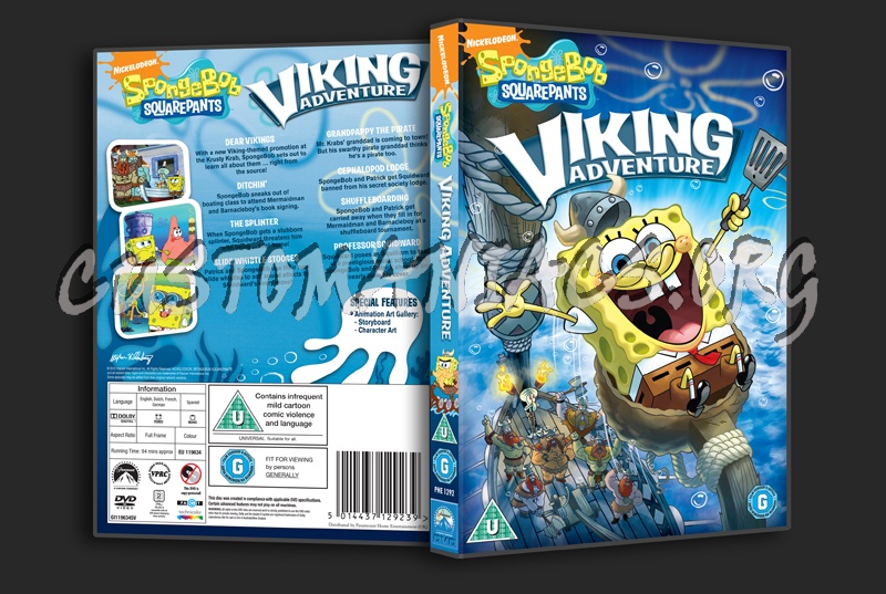 SpongeBob SquarePants Viking Adventure dvd cover