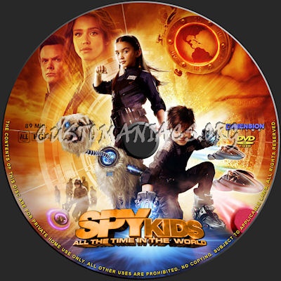 Spy Kids 4 dvd label