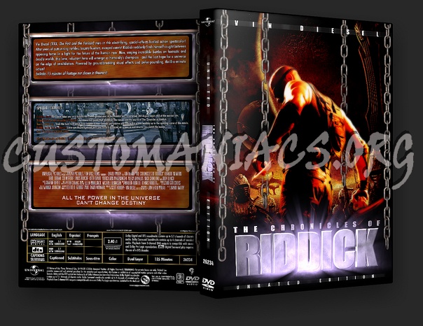 Riddick dvd cover