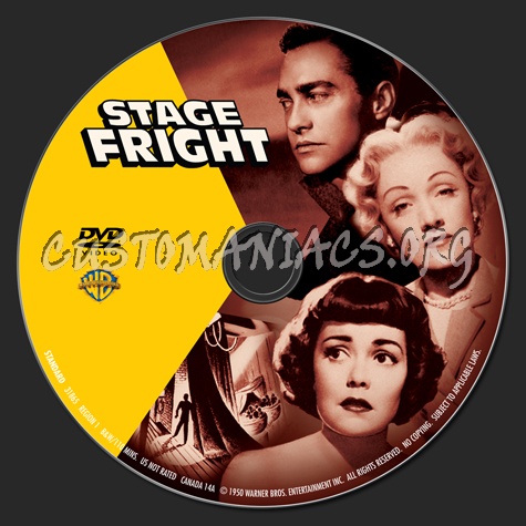 Stage Fright dvd label