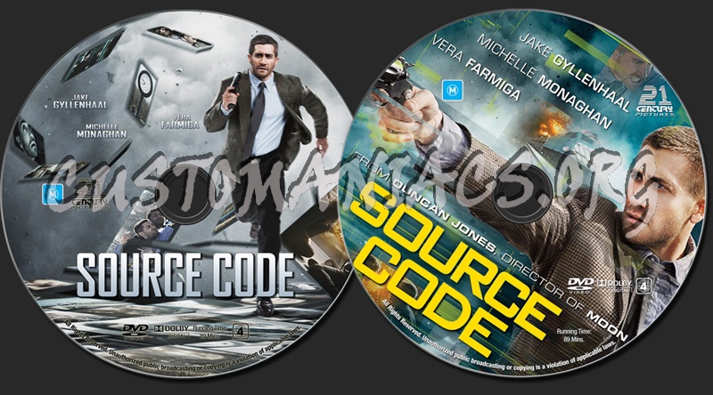 Source Code dvd label