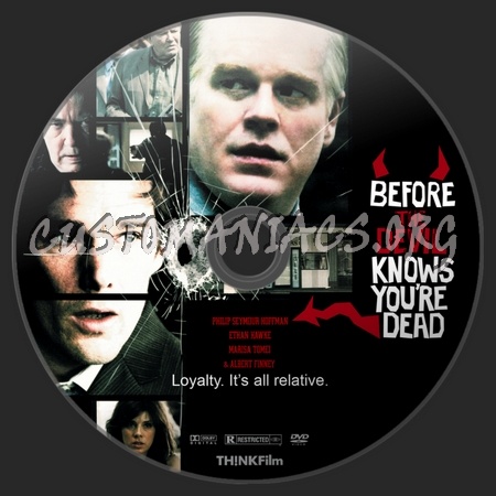 Before The Devil Knows You're Dead dvd label