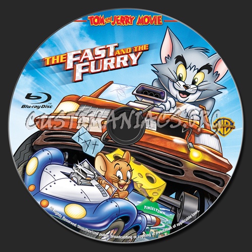 Tom and Jerry The Fast and the Furry blu-ray label