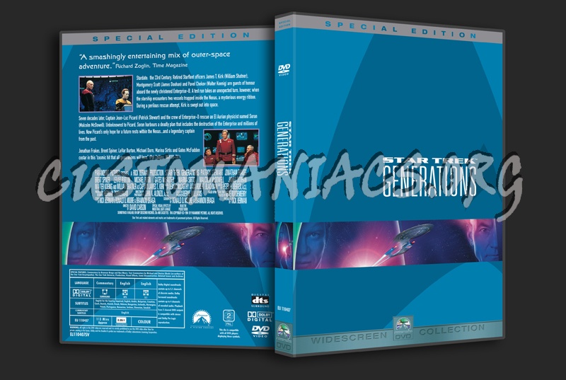Star Trek VII Generations dvd cover