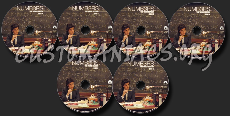Numb3rs Season 3 dvd label