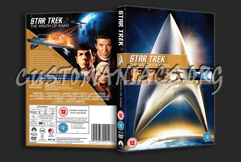 Star Trek II The Wrath of Kahn dvd cover