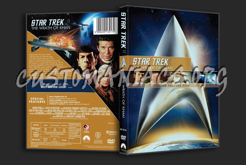 Star Trek II The Wrath of Kahn dvd cover