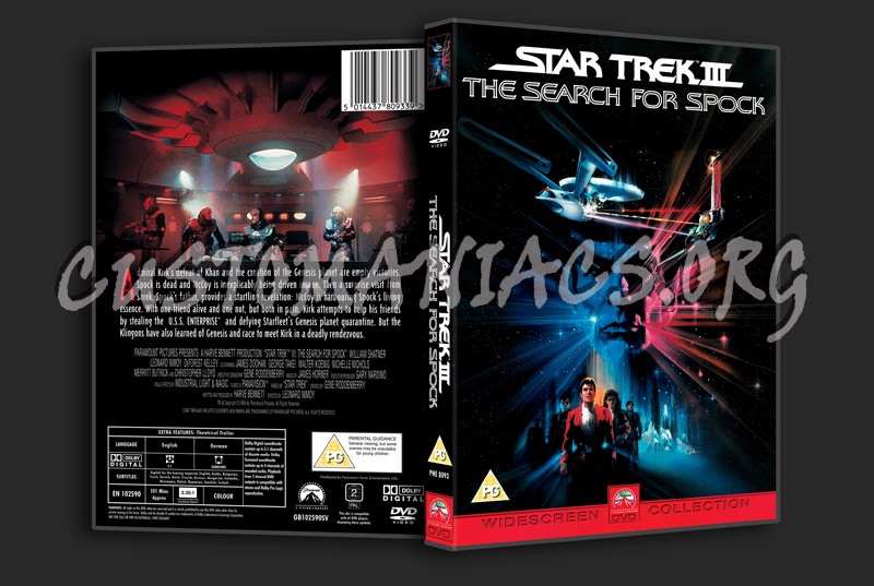 Star Trek III The Search for Spock dvd cover