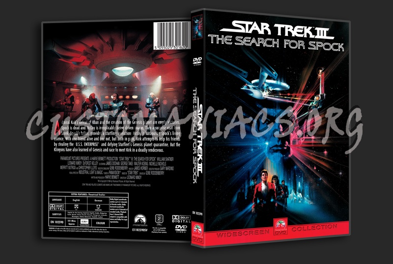 Star Trek III The Search for Spock dvd cover