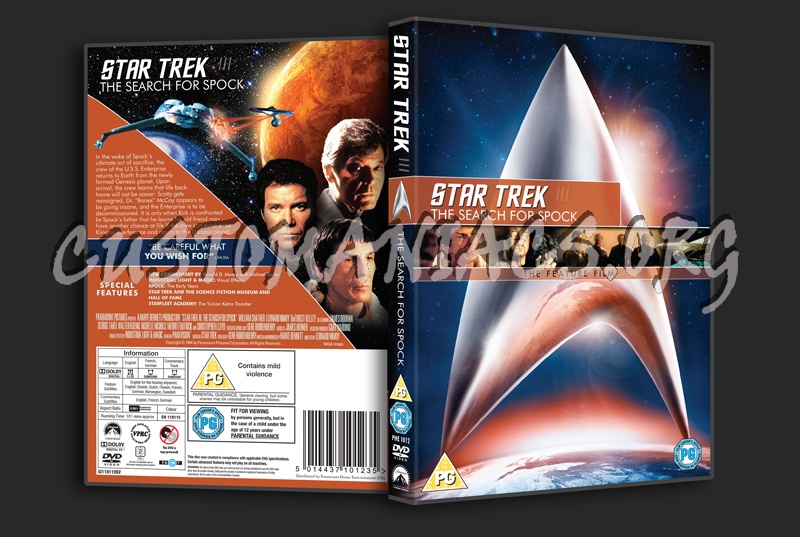 Star Trek III The Search for Spock dvd cover