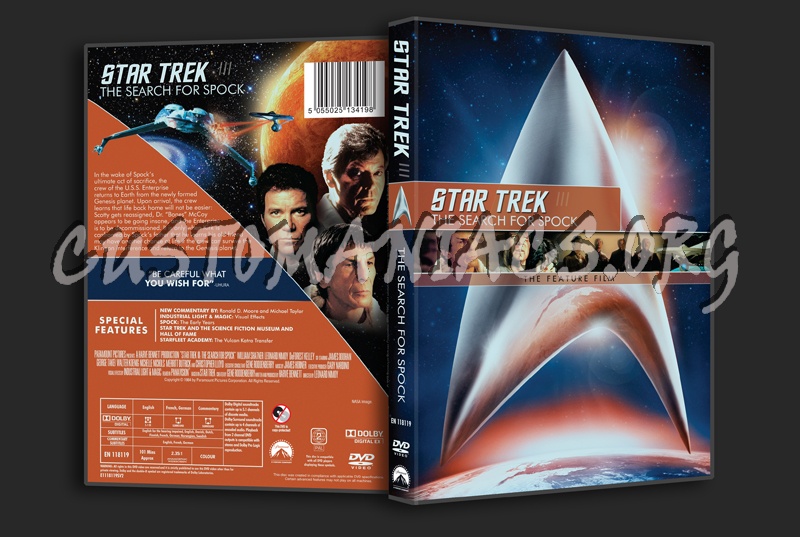 Star Trek III The Search for Spock dvd cover